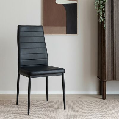 Sara tuoli musta keinonahka